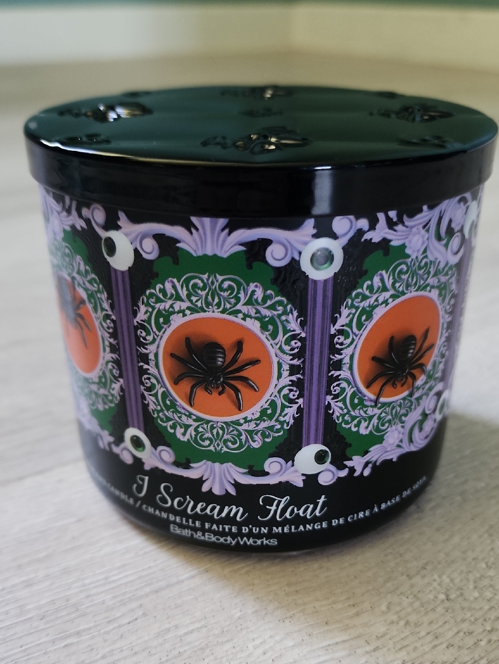 Bath & Body Works Halloween Candle Jar - Black, Green, Purple, Orange